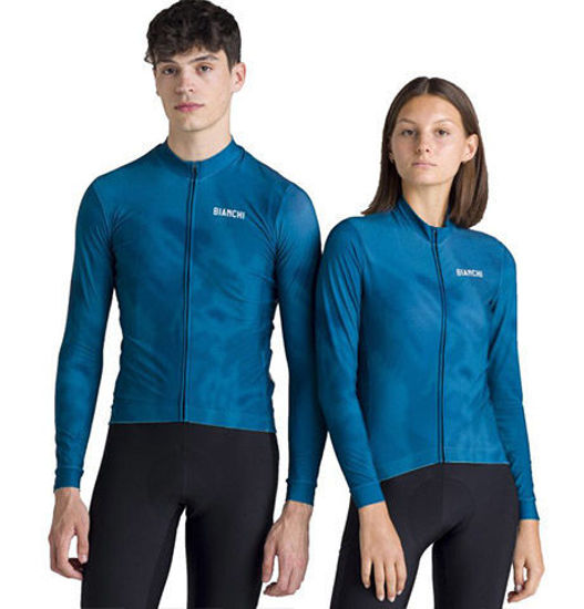 Picture of Bianchi Milano Classic Long Sleeve Jersey Unisex - teal TE